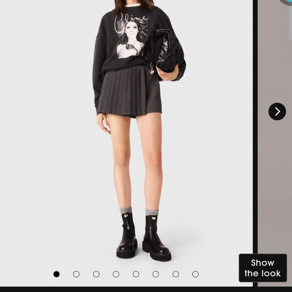 Maje Celine Dion 100% Cotton sweatshirt M - Picture 3 of 9